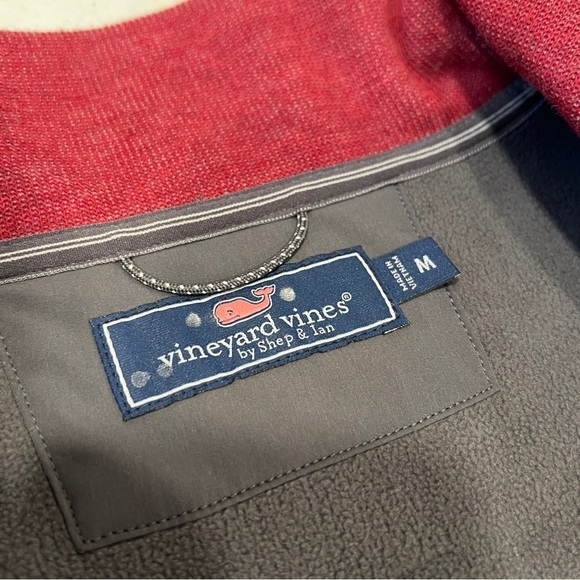 Vineyard Vines Martha Vineyard Pullover 1/4 Zip Sweatshirt Sangria Red NWOT - Picture 4 of 4